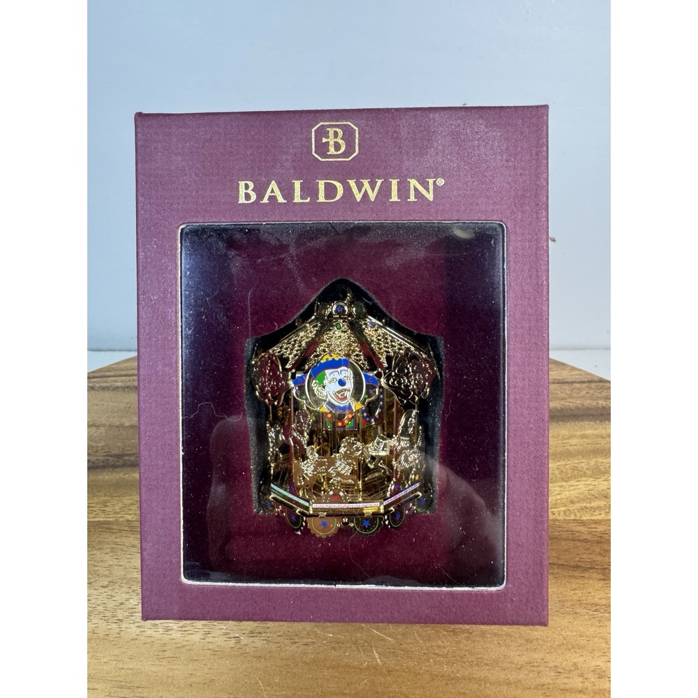 Baldwin Brass Ornament Vintage Christmas Holiday Carousel 77071.010